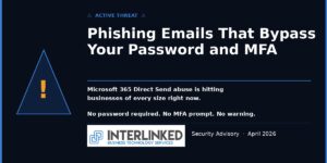 Microsoft 365 phishing attack email security warning