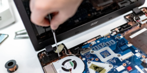 computer being repaired